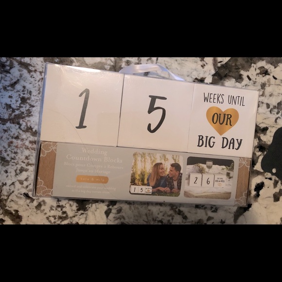 Wedding/Honeymoon/Bachelorette Countdown Blocks - Picture 1 of 5